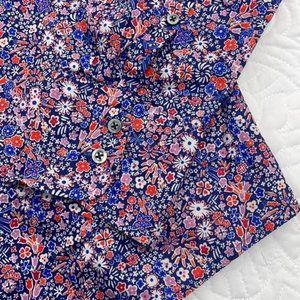 J Crew Liberty cotton button down shirt 10 Excellent